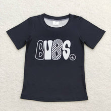 Load image into Gallery viewer, Baby Boys Black Bubs Short Sleeve Tee Shirts Tops
