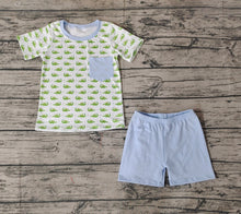 Load image into Gallery viewer, Baby Boys Crocodile Pocket Tee Shirts Shorts Clothes Sets