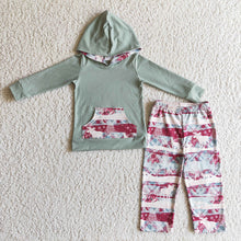 Load image into Gallery viewer, Baby boys hoodie Christmas reindeer pants clothes sets