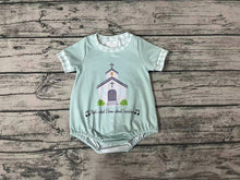 Load image into Gallery viewer, Baby Boys Church Short Sleeve Summer Rompers