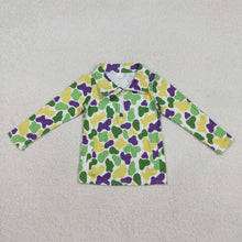 Load image into Gallery viewer, Baby Boys Mardigras Camo Long Sleeve Zipper Pockets Pullovers Top