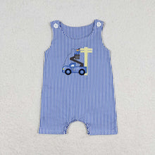 Load image into Gallery viewer, Baby Boys Construction Line Man Sibling Rompers Clothes Sets