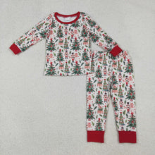 Load image into Gallery viewer, Baby Boys Christmas Trees Soldiers Top Pant Pajamas Sets