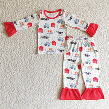 Load image into Gallery viewer, Baby Kids Girls Farm Pajamas Clothes Sets