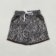 Load image into Gallery viewer, Baby Boys Leaves Camo Hunting Pockets Shorts Bottom