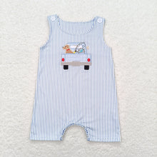 Load image into Gallery viewer, Baby Boys Dog Fishing Sibling Rompers Clothes Sets
