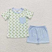Load image into Gallery viewer, Baby Boys Crocodile Pocket Tee Shirts Shorts Clothes Sets