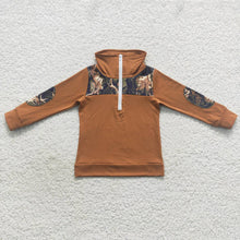 Load image into Gallery viewer, Baby Boys Hunting Camo Deer Long Sleeve Elbow Pullover Tee Shirt TopS