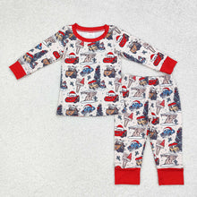 Load image into Gallery viewer, Baby Boys Christmas Cars Top Pants Pajamas Clothes Sets