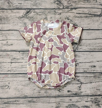 Load image into Gallery viewer, Baby Boys Green Camo Short Sleeve Rompers