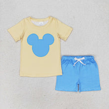 Load image into Gallery viewer, Baby Boys Mouse Head Shirt Stripes Shorts Clothes Sets