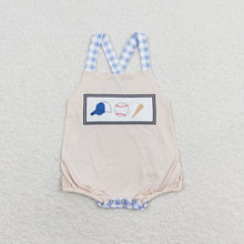 Load image into Gallery viewer, Baby Boys Baseball Straps Rompers