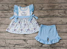 Load image into Gallery viewer, Baby Girls Big Sister Dog Tunic Ruffle Shorts Clothes Sets