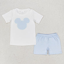 Load image into Gallery viewer, Baby Boys Summer White Mouse Top Shorts Clothes Sets
