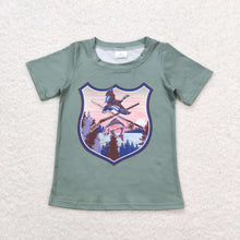 Load image into Gallery viewer, Baby Boys Green Duck Hunting Summer Short Sleeve Tee Shirts Tops