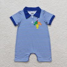 Load image into Gallery viewer, Baby Boys Fishing Blue Stripes Sibling Brother Summer Clothes Sets