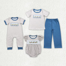 Load image into Gallery viewer, Baby Boys Girls Duck Short Sleeve Shirt Pants Rompers Sibling Clothes Sets