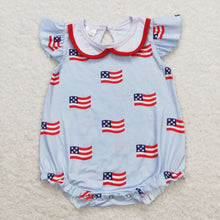 Load image into Gallery viewer, Baby Boys Girls 4th Of July Flags Sibling Rompers Clothes Sets