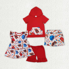 Load image into Gallery viewer, Baby Girls Baseball Boys Hooded Sibling Outfits Clothes Sets