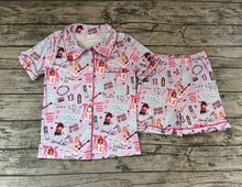 Load image into Gallery viewer, Adult Purple 1989 Singer Short Tee Shorts Pajamas Sets