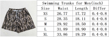 Load image into Gallery viewer, Adult Man Grey Small Camo Bottom Trunk Drawstrings Shorts Swimwear