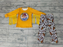 Load image into Gallery viewer, Baby Girls fall tassel scarecrow legging pants sets