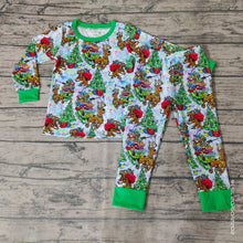 Load image into Gallery viewer, baby boys christmas cartoon dogs pajamas pants sets