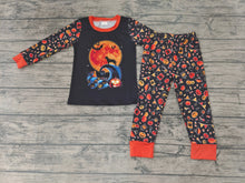 Load image into Gallery viewer, Halloween baby boys candy holiday pajamas sets