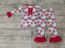 Load image into Gallery viewer, Baby Girls Christmas santa pajamas pants sets