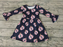 Load image into Gallery viewer, Baby Girls Pink Pumpkin Knee Length Dresses