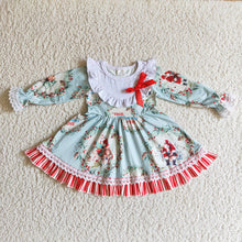 Load image into Gallery viewer, Baby girls Christmas long sleeve house dresses
