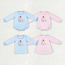 Load image into Gallery viewer, Baby Boys Girls Christmas Sibling Dogs Tops Rompers