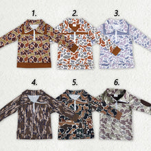 Load image into Gallery viewer, Baby Boys Camouflage Hunting Season Zip Pullovers Tops