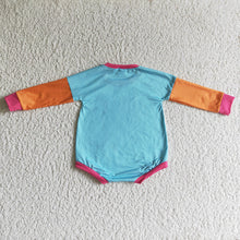 Load image into Gallery viewer, Baby girls sing tape long sleeve rompers