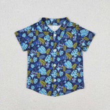 Load image into Gallery viewer, Baby Girls Blue Cartoon Animal Sibling Designs Clothing