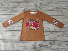 Load image into Gallery viewer, Baby Boys Western Babe Brown Long Sleeve shirts tops