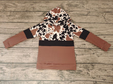 Load image into Gallery viewer, Baby Boys Cowhide Long Sleeve Hoodie Tops