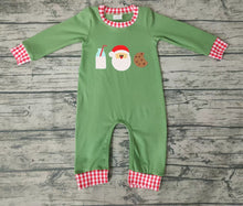 Load image into Gallery viewer, Baby Boys Christmas santa milk cookie rompers