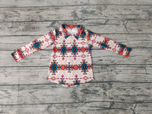 Load image into Gallery viewer, Baby boys aztec Long Sleeve button up shirts