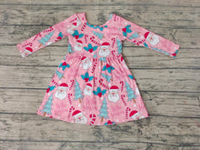 Load image into Gallery viewer, Baby Girls Santa Long Sleeve dresses