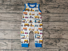 Load image into Gallery viewer, Baby Boys Truck Sleeveless Rompers