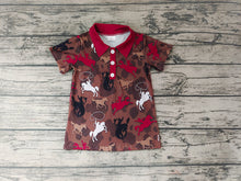 Load image into Gallery viewer, Baby Boys Western riding horse Short Sleeve Pullovers Tee Shirts Tops