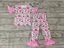 Load image into Gallery viewer, baby Girls Birthday cake pajamas Pants sets