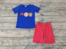 Load image into Gallery viewer, Baby Boys baseball summer shorts sets