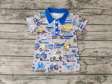 Load image into Gallery viewer, Baby Boys Vehicle short sleeve shirts tops