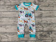 Load image into Gallery viewer, Baby Boys Short Sleeve Farm rompers