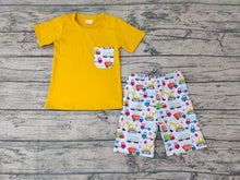 Load image into Gallery viewer, Baby Boys Excavator Pockets shorts sets