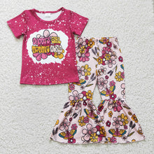 Load image into Gallery viewer, Baby Daddy's Girls Flower Bell Pants clothes sets