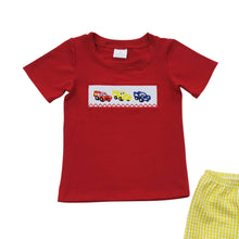 Load image into Gallery viewer, Baby Boys Car Red Summer Shorts Clothes Sets