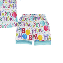 Load image into Gallery viewer, Baby Boys Summer Birthday Parthy Pajamas Shorts Sets